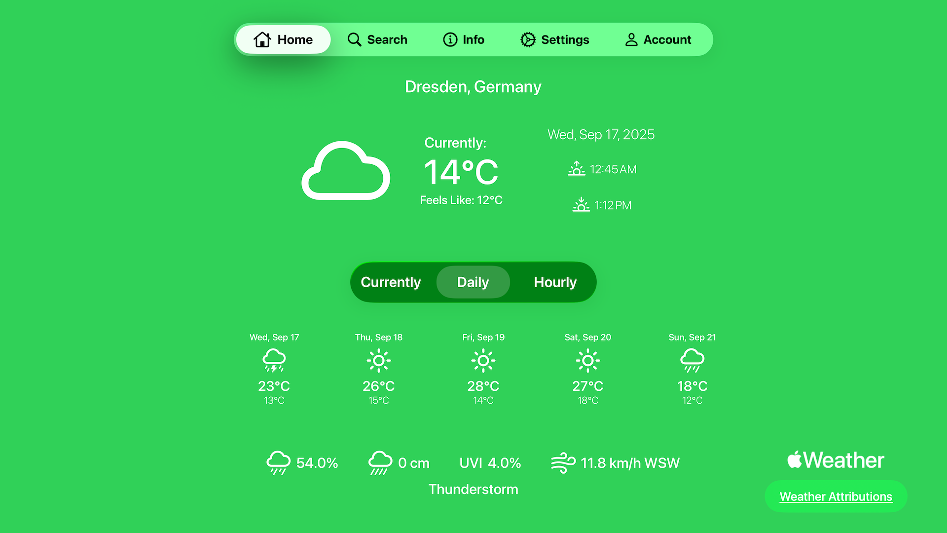 Settings Red Theme